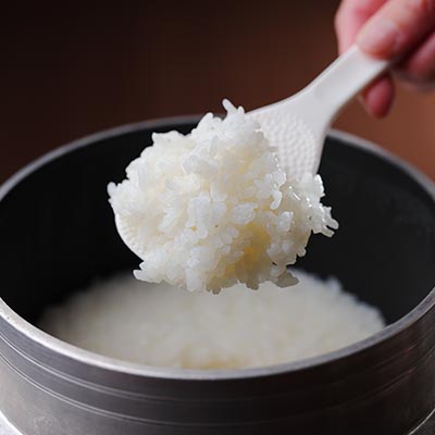 地元水上産のブランド米「水月夜」