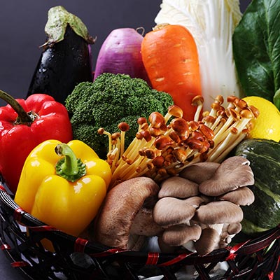 新鮮な地元野菜・きのこ